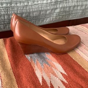 Naturalizer Brown Leather Wedges (New)